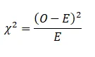 Formula for Chi-Square